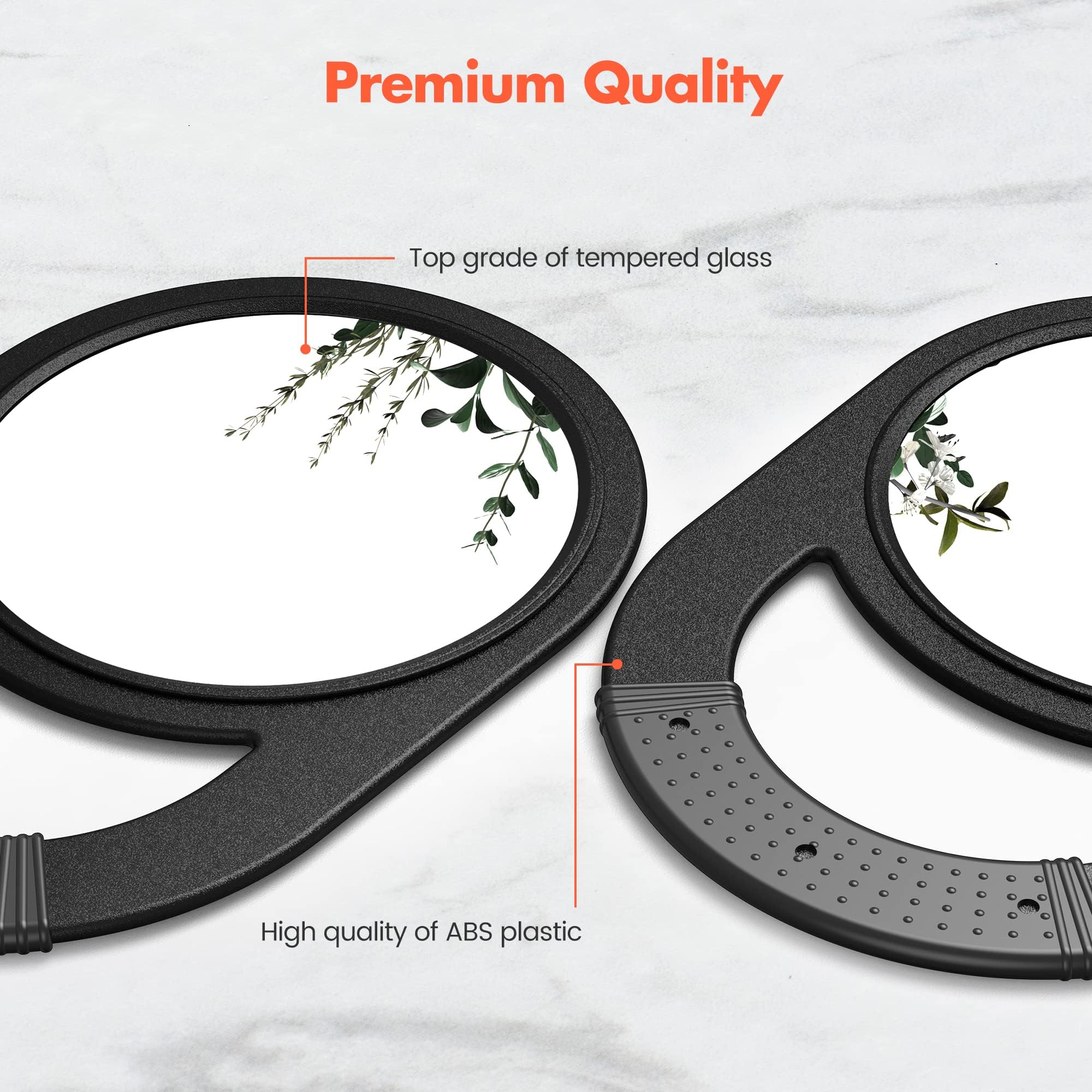 TASALON travel-friendly mirror ideal for bathroom, shower, or camping routines.