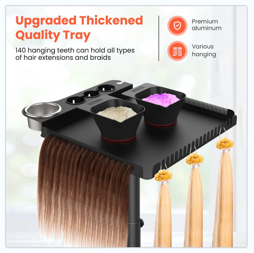 TASALON 5-star base provides stable, quiet maneuverability in busy salons