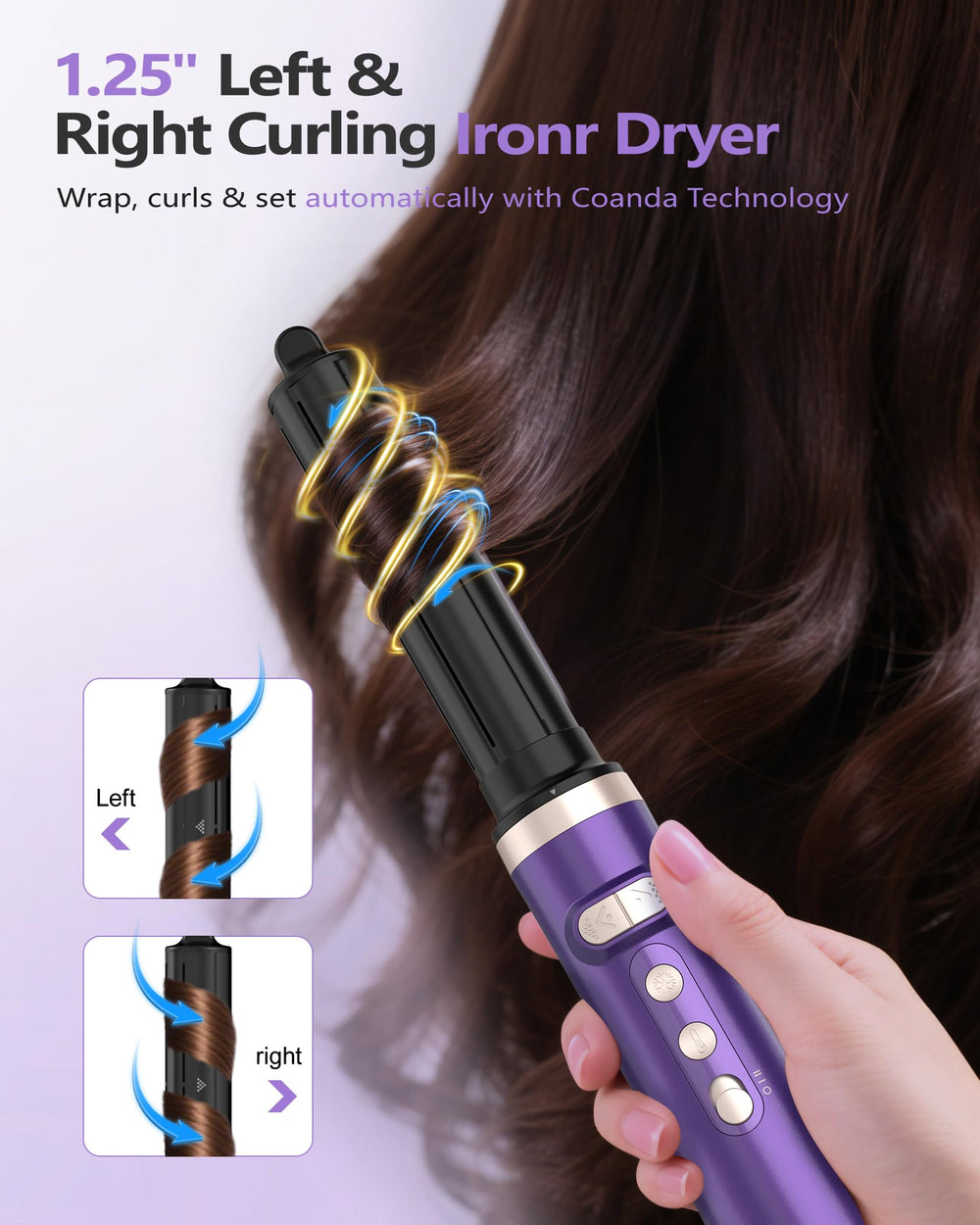 Tasneem auto-wrap curlers detail highlighting effortless curl creation