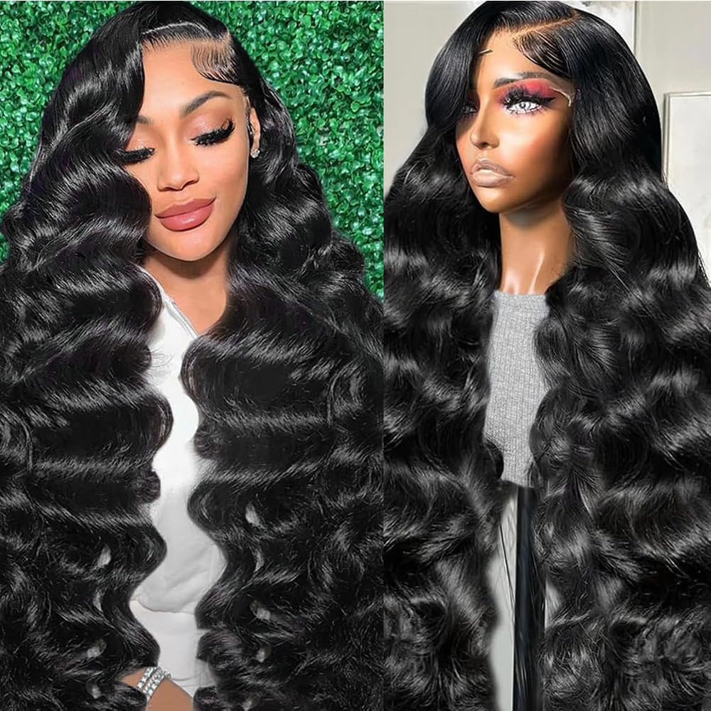 Tasumla 30 inch body wave lace front wig with natural hairline for daily wear