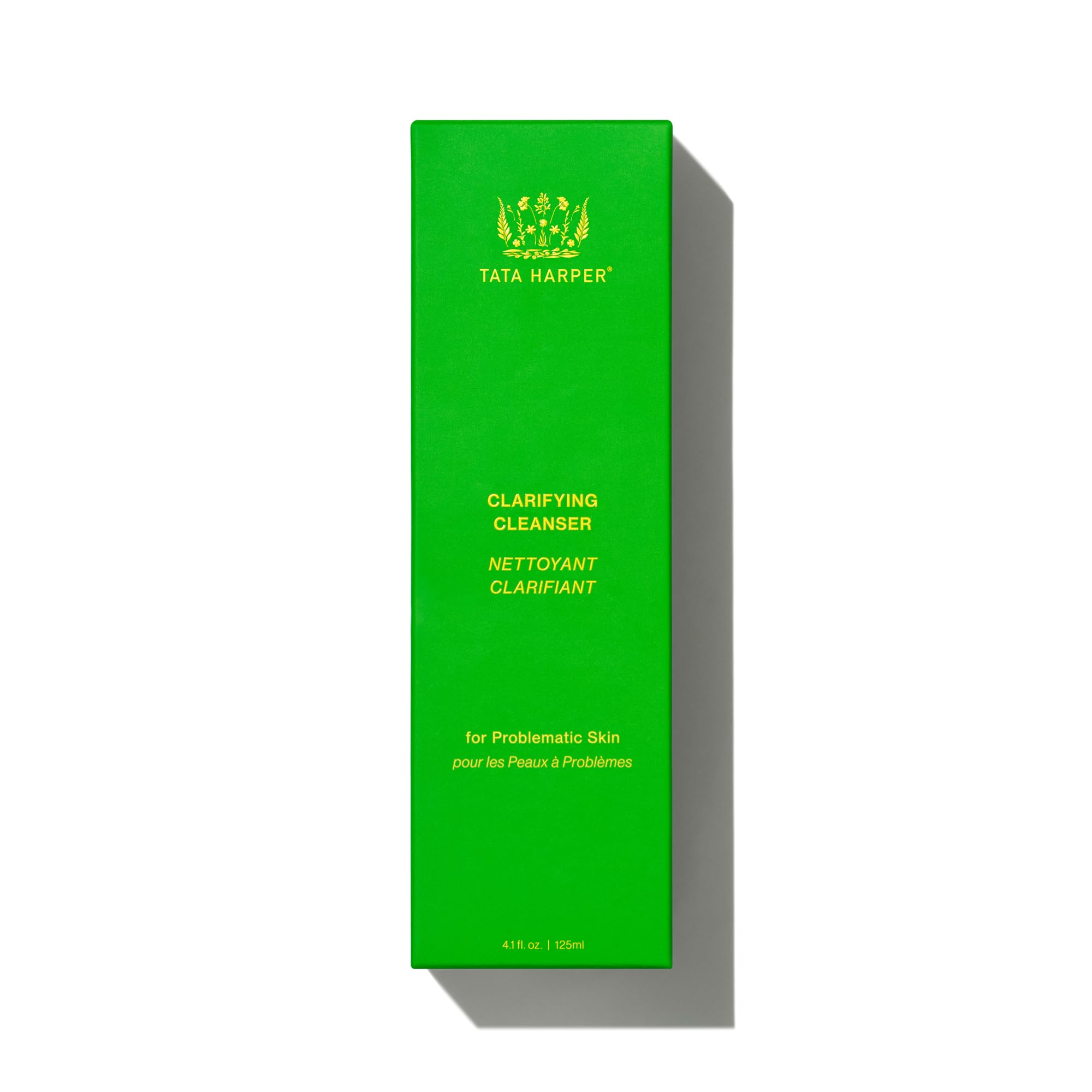 Tata Harper Clarifying Cleanser travel-size packaging for on-the-go cleansing.