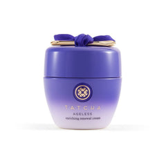 TATCHA Ageless Enriching Renewal Cream jar shows rich hydration for very dry skin