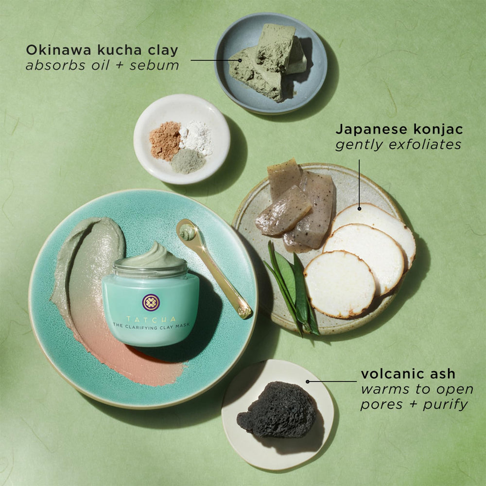 TATCHA Clarifying Clay Mask Okinawa kucha clay absorbs oil and impurities