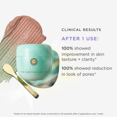 TATCHA Clarifying Clay Mask warming sensation to open pores during treatment