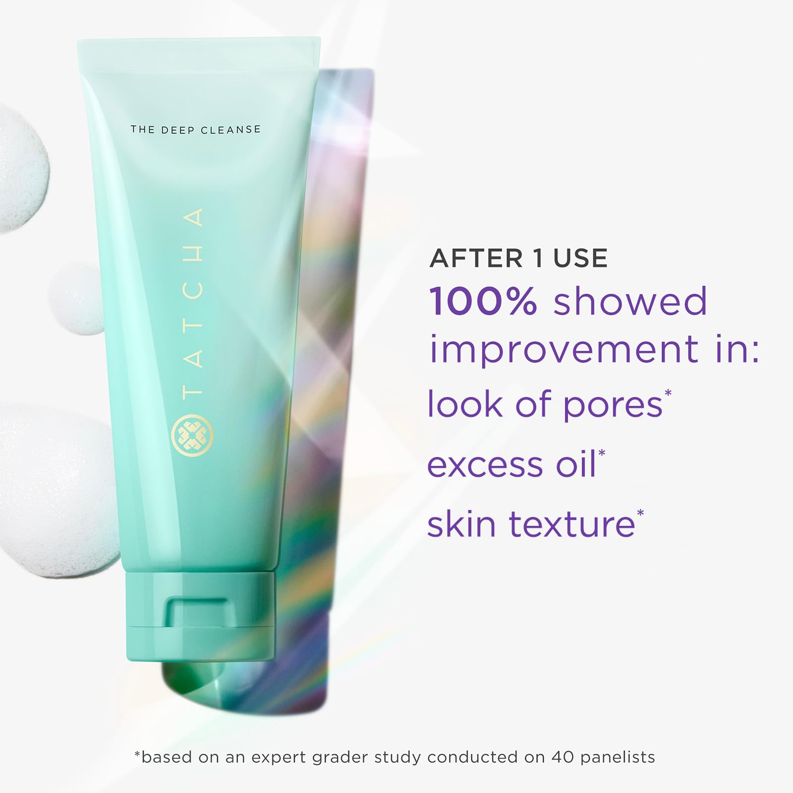 Tatcha Deep Cleanse Japanese Wild Rose tightens pores for smoother skin.