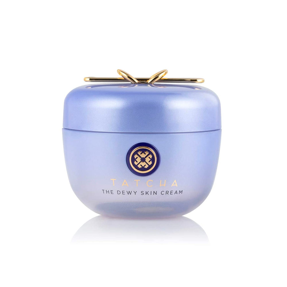 TATCHA The Dewy Skin Cream bottle pump delivers rich hydration for dry skin