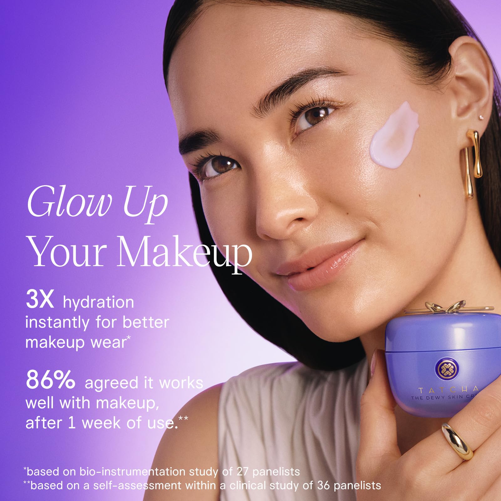 TATCHA The Dewy Skin Cream ceramide hydration helps seal in moisture for lasting comfort