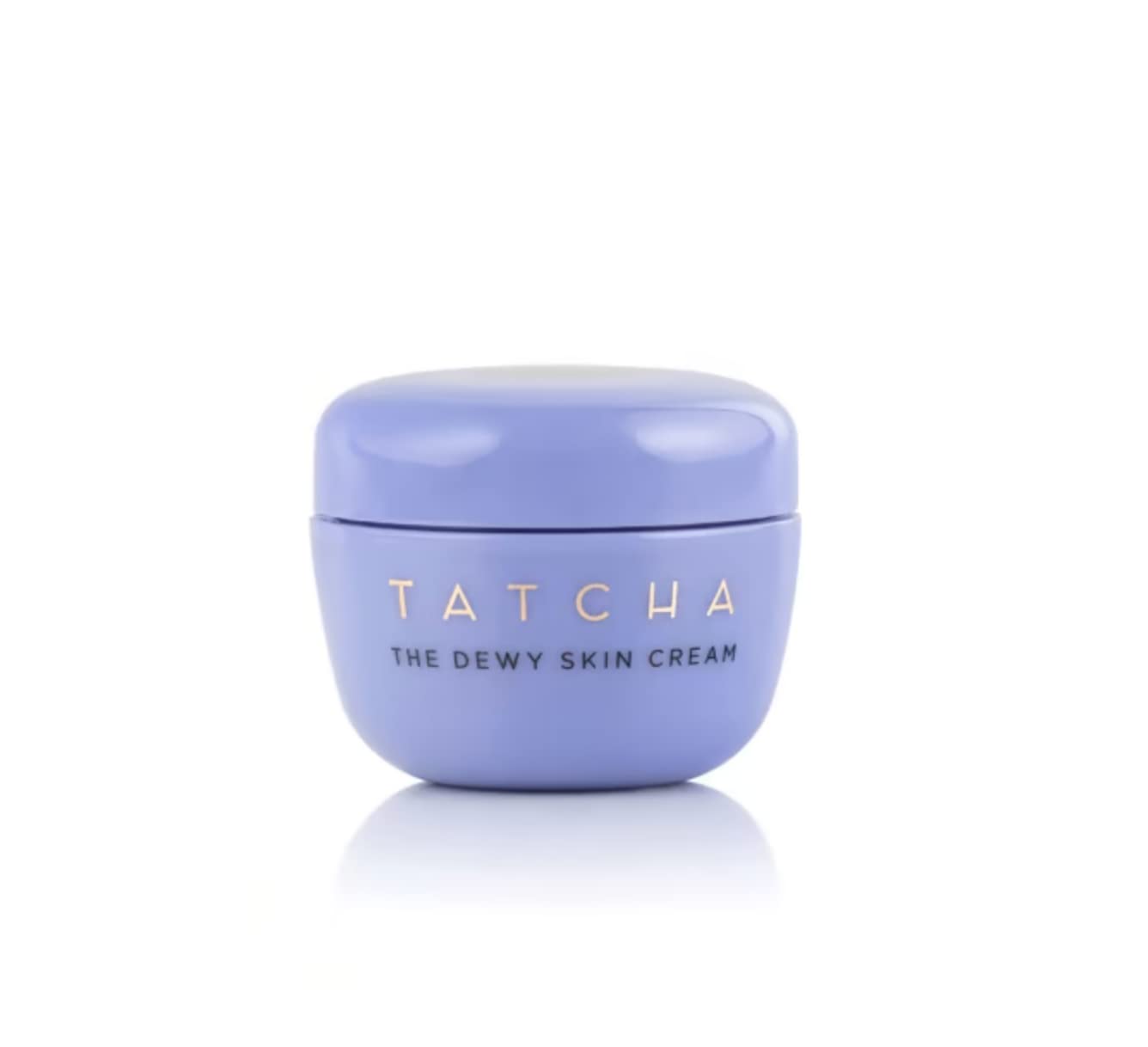 TATCHA Dewy Skin Cream jar closeup highlights rich hydration for dry skin