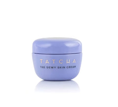 TATCHA Dewy Skin Cream jar closeup highlights rich hydration for dry skin