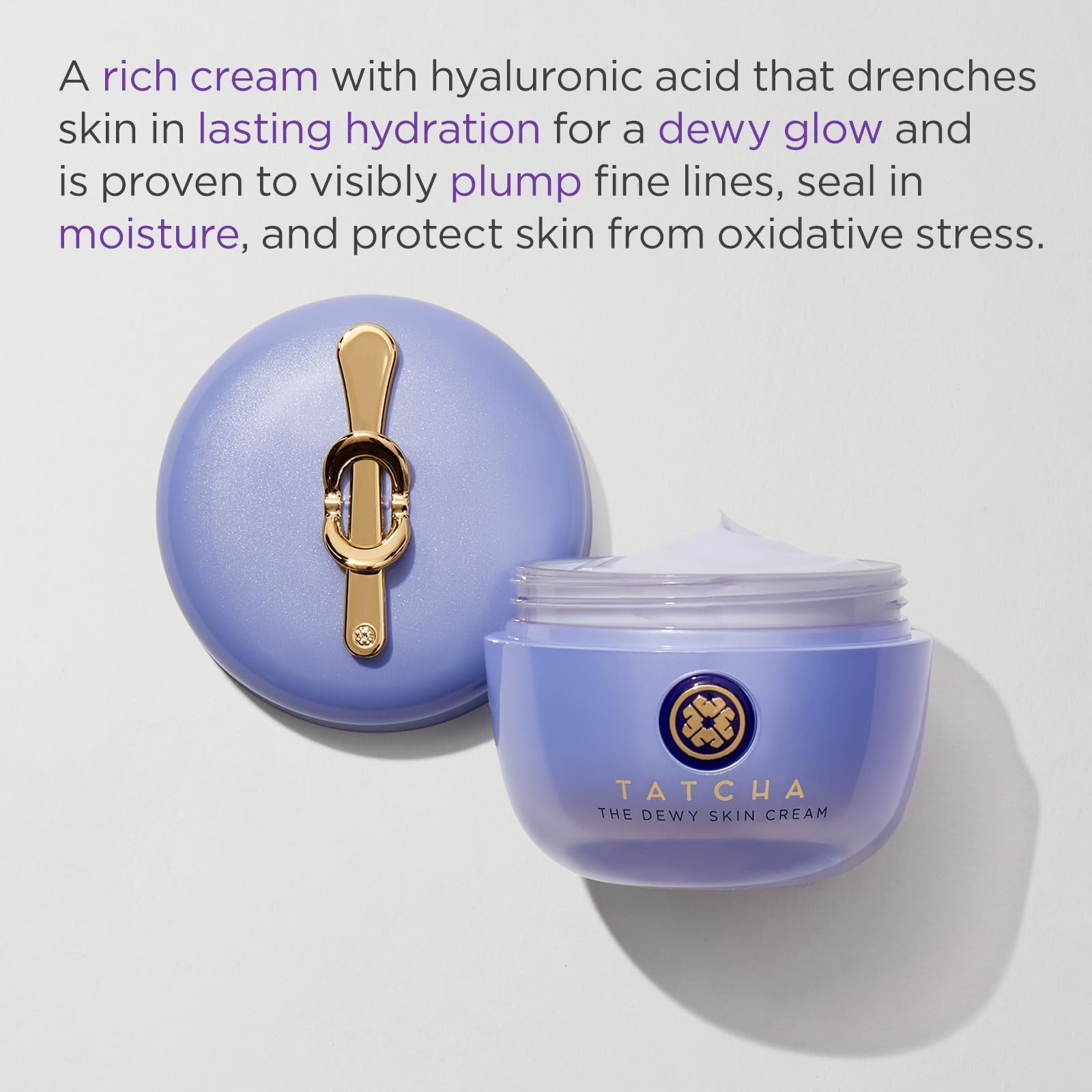 TATCHA Dewy Skin Cream jar delivering hydrating glow