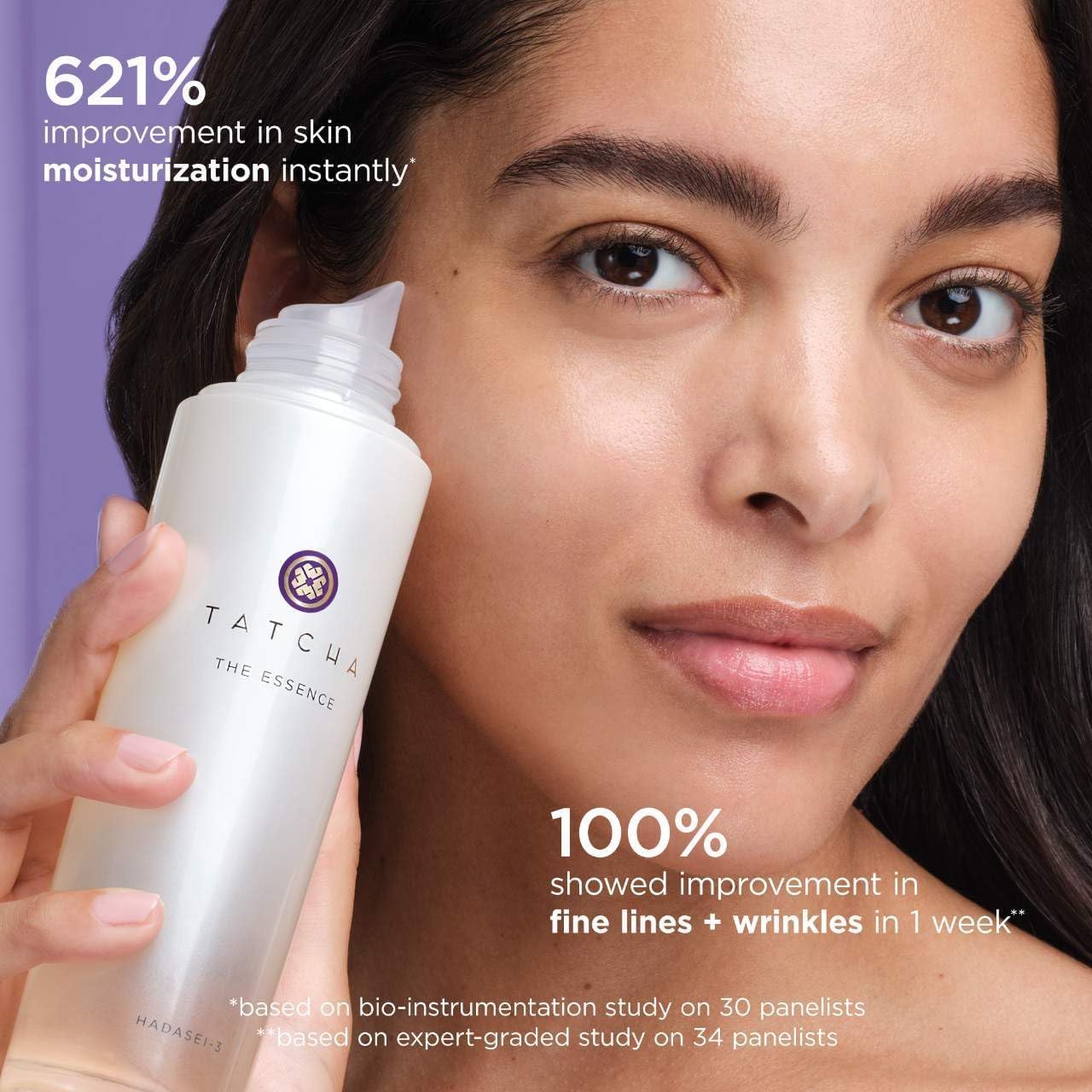 Close-up of TATCHA Dewy Skin Cream texture for glow