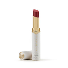 TATCHA Kissu Lip Tint Camellia tube shows hydrating SPF 25 tint for daily lips.