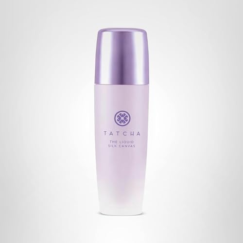 TATCHA Liquid Silk Canvas swatch on hand during foundation test