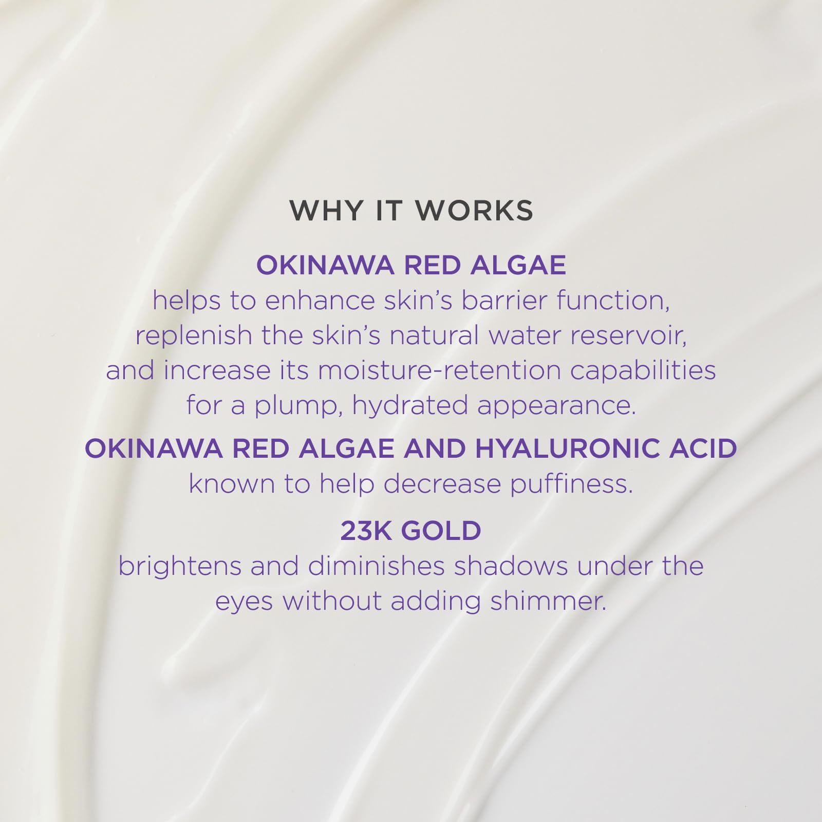 TATCHA Luminous Deep Hydration Eye Serum 23K gold dust brightening under-eye shadows