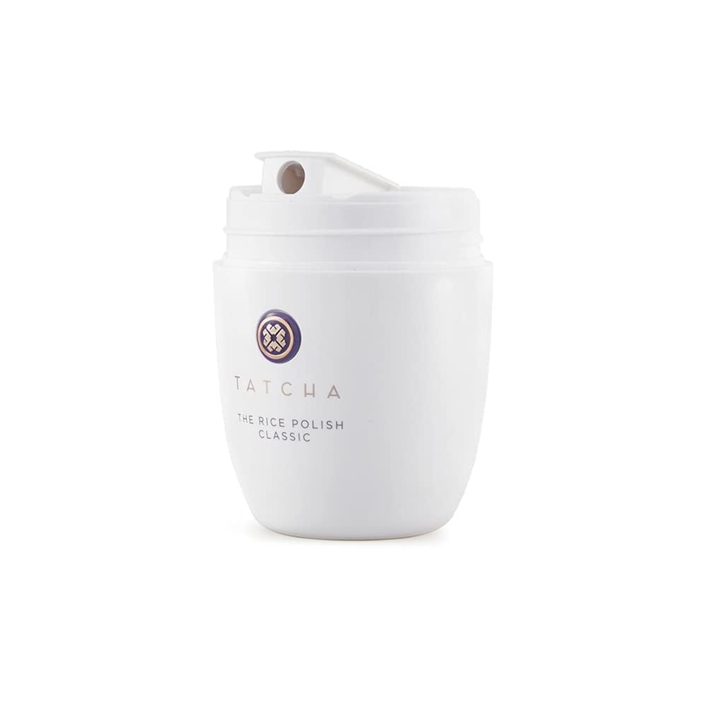 TATCHA Rice Polish Classic dry powder before activation, highlighting texture