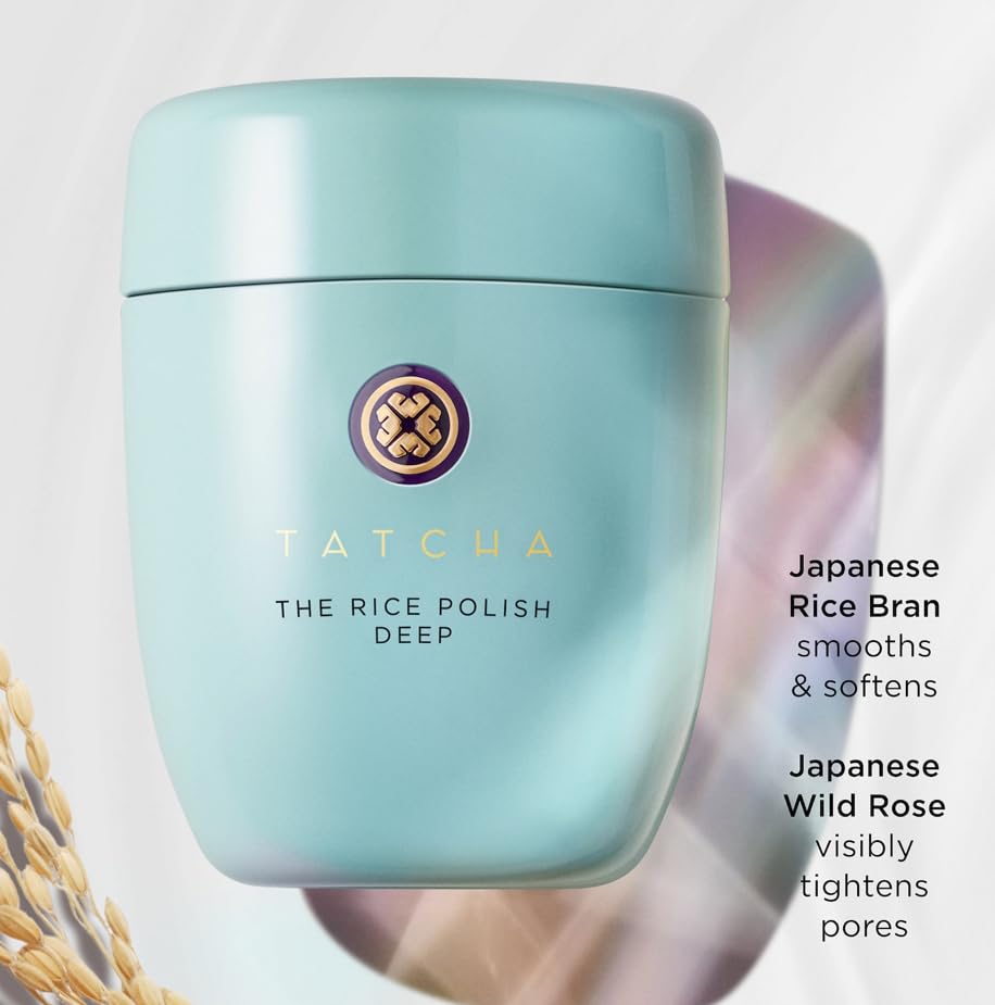 Tatcha Rice Polish Deep Hadasei3 ingredients highlight radiance and balance.