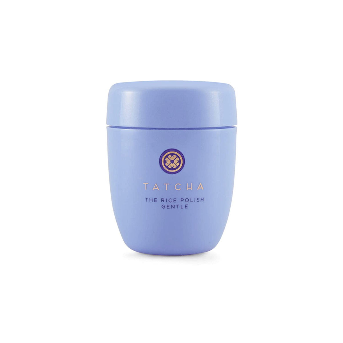 TATCHA Rice Polish Gentle bottle closeup for premium daily exfoliation.