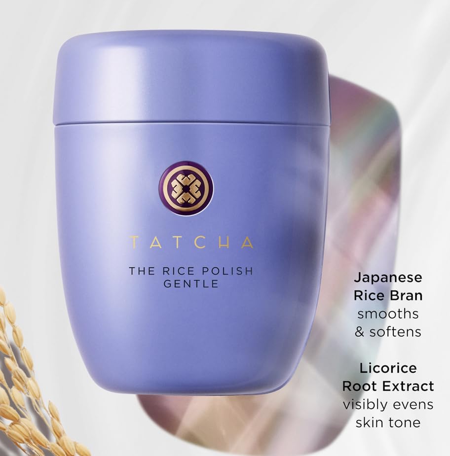 TATCHA Rice Polish Gentle creamy foam demonstrates non-abrasive exfoliation.