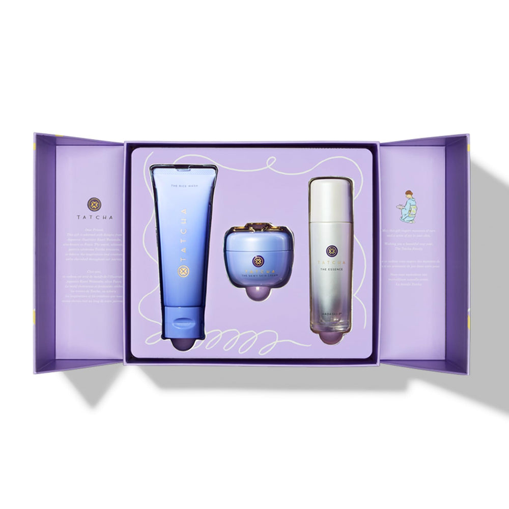 TATCHA Rice Wash bottle showing gentle cleansing texture