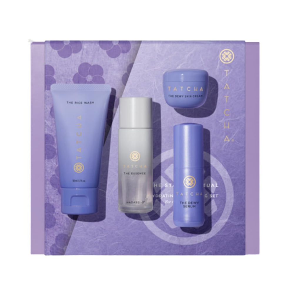 TATCHA Rice Wash foam application for clean, hydrated skin during morning routine.