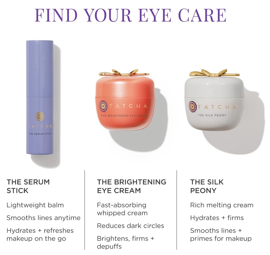 Tatcha The Serum Stick refreshes makeup subtly for smoother finish.