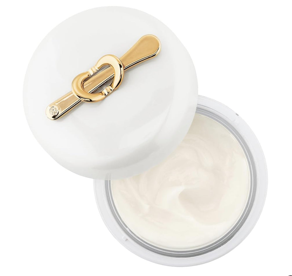 TATCHA Silk Cream texture close-up reveals whisper-light hydration.