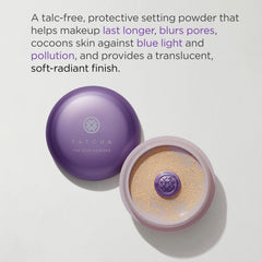 TATCHA Silk Powder application brush—helps set makeup with light, breathable coverage.
