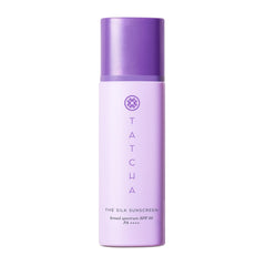TATCHA The Silk Sunscreen bottle front view shows weightless mineral protection.