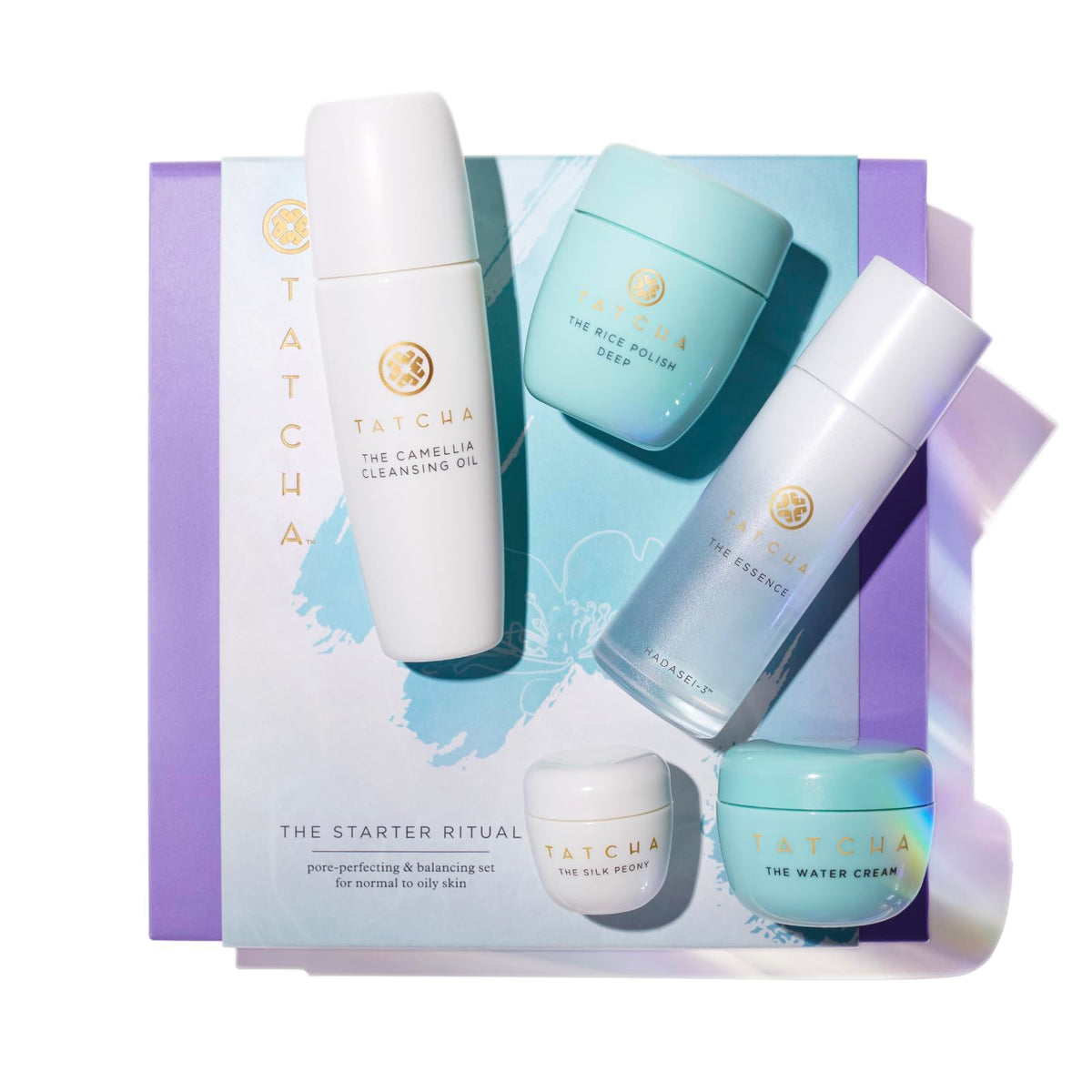 Tatcha The Starter Ritual Set cleansing oil bottle purify skin and melt waterproof makeup