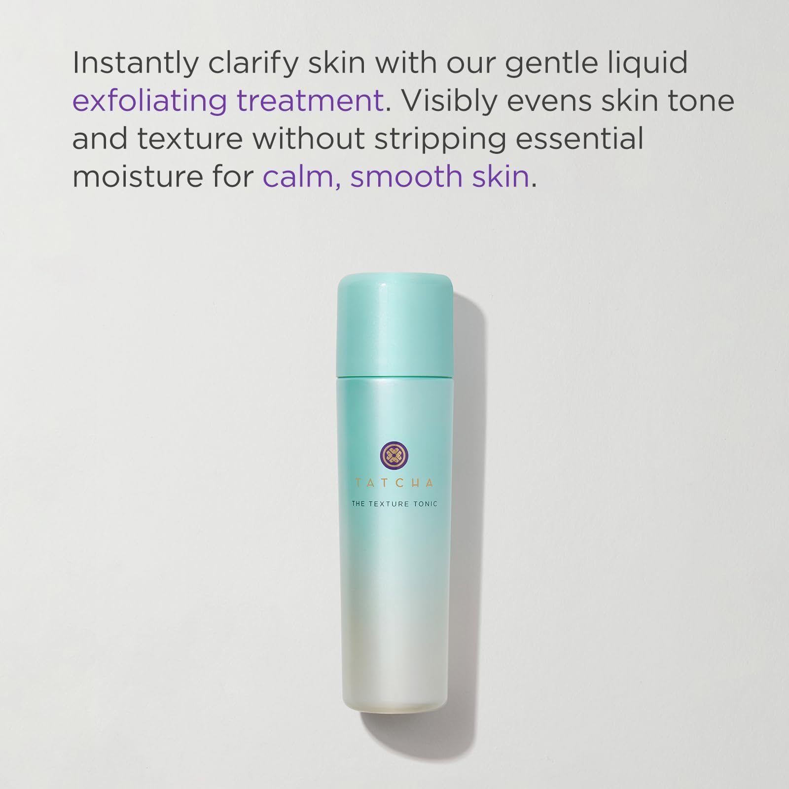 TATCHA Essence bottle close-up showing hydrating, plumping fluid