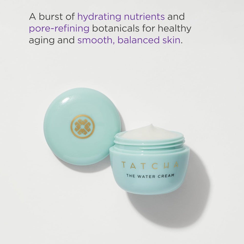 Tatcha The Starter Ritual Set packaging sits elegantly to showcase a balanced daily routine