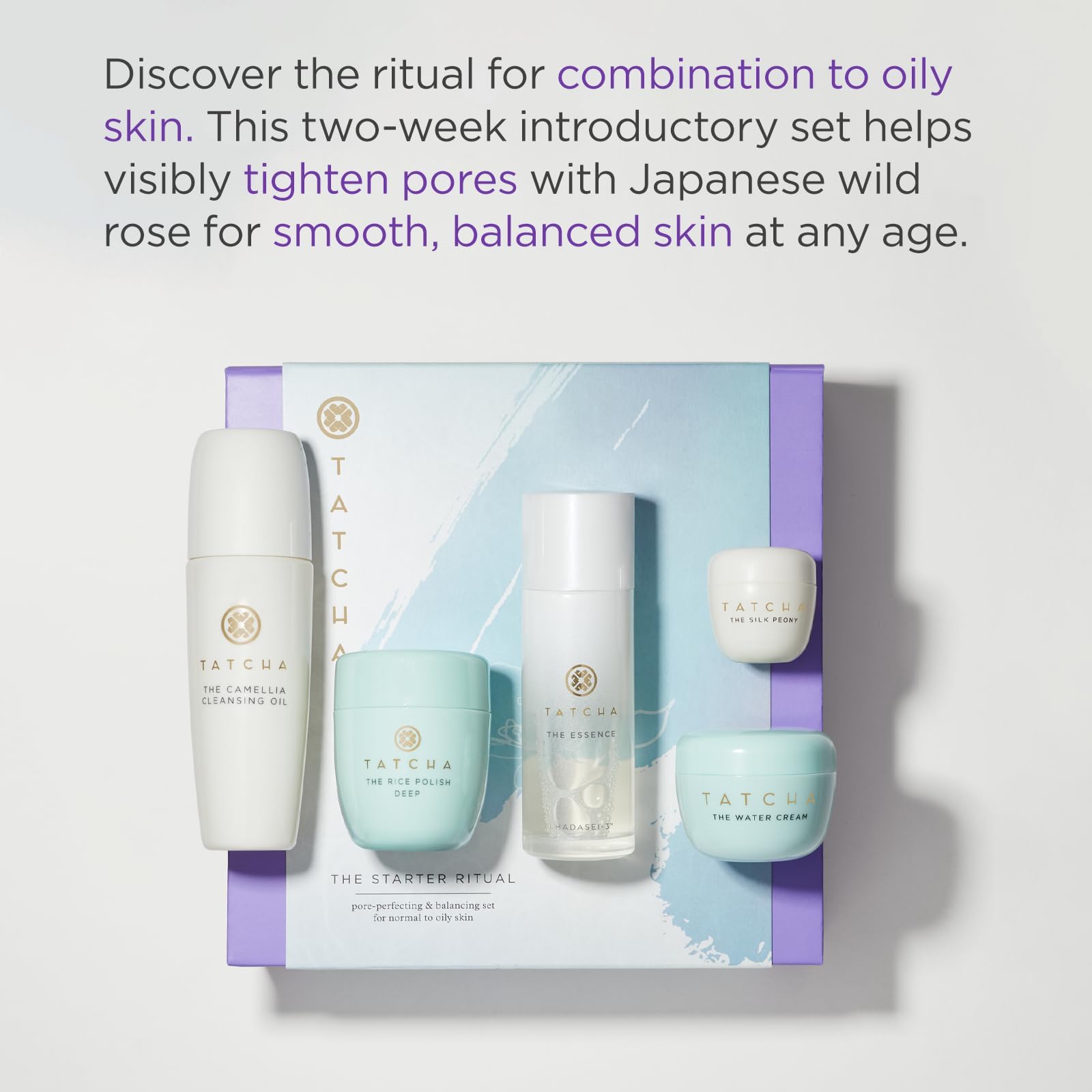 Tatcha The Starter Ritual Set rice polish deep exfoliant brightening pores for a jewel-like glow