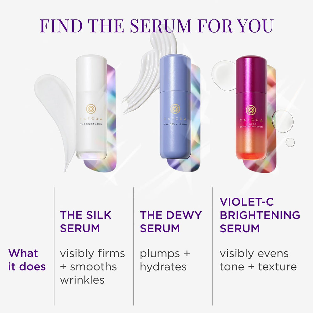 Tatcha The Dewy Serum Hadasei-3 component illustration emphasizes natural lactic acid