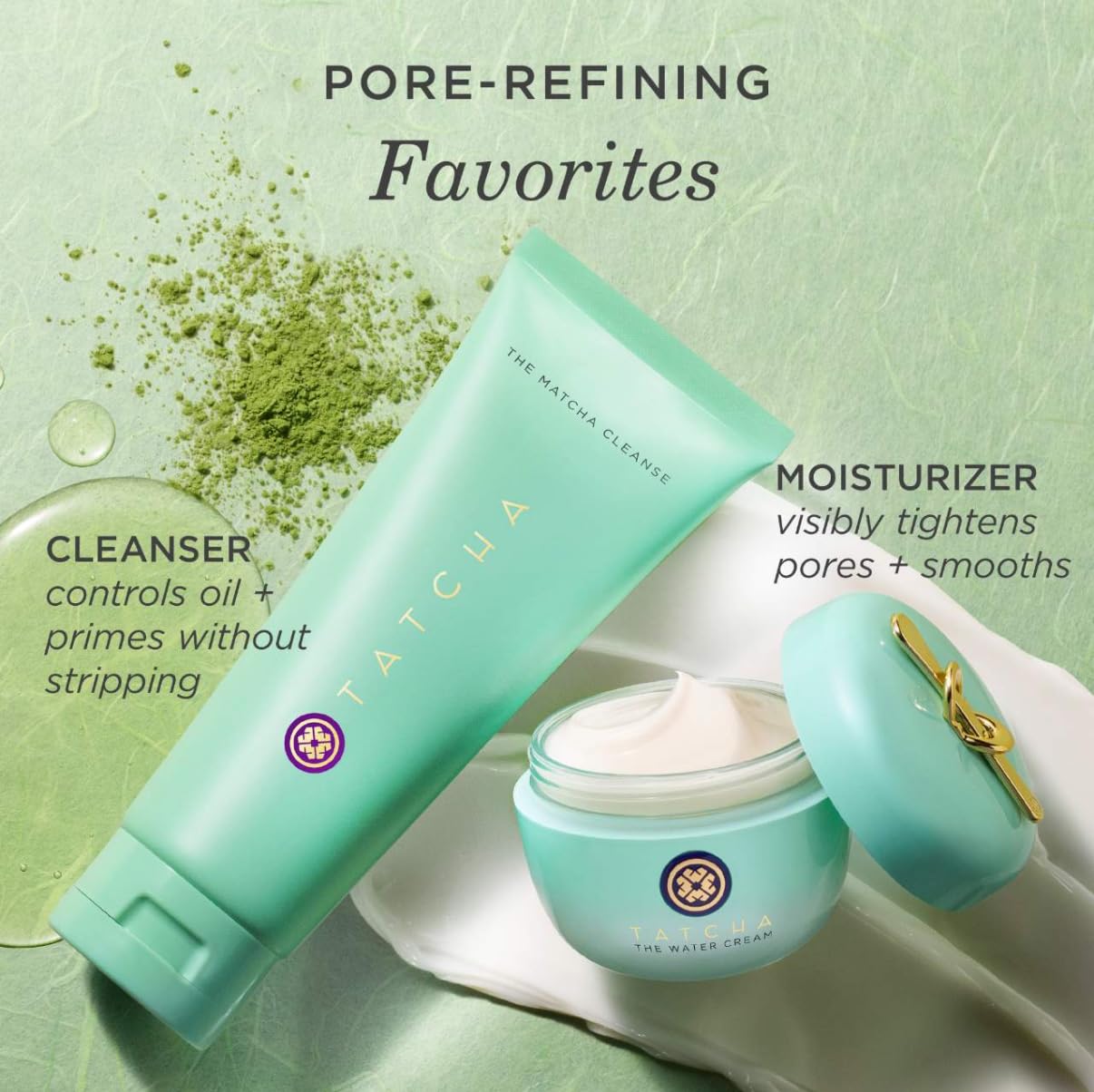 TATCHA Water Cream travel-size bottle is ideal for on-the-go skincare