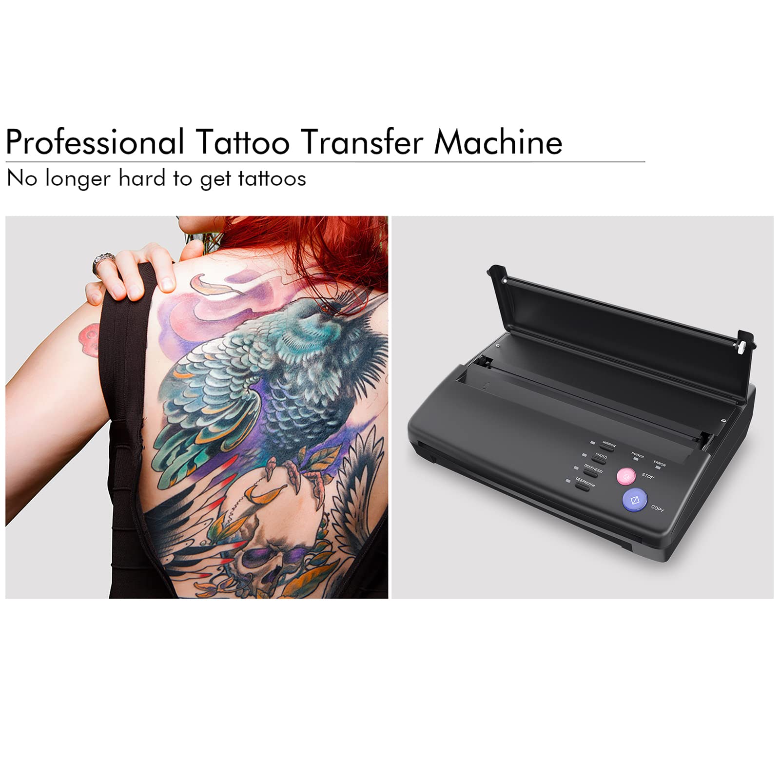 Tatelf stencil machine in use demonstrates quick copying of designs to stencil paper.
