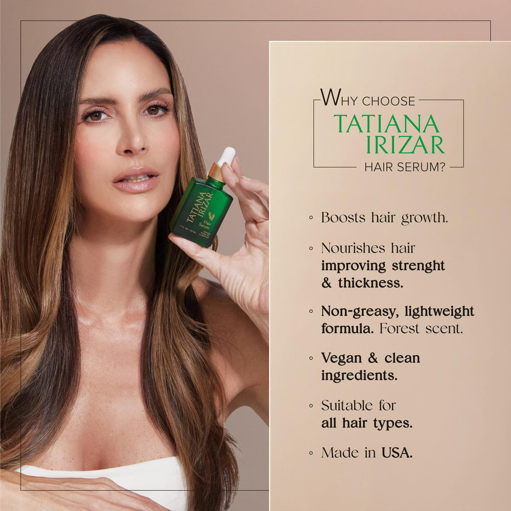 Tatiana Irizar hair serum ingredients rosemary close-up for nourishing scalp