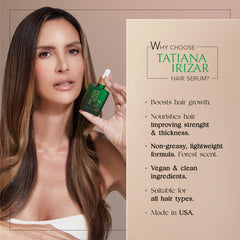 Tatiana Irizar hair serum ingredients rosemary close-up for nourishing scalp