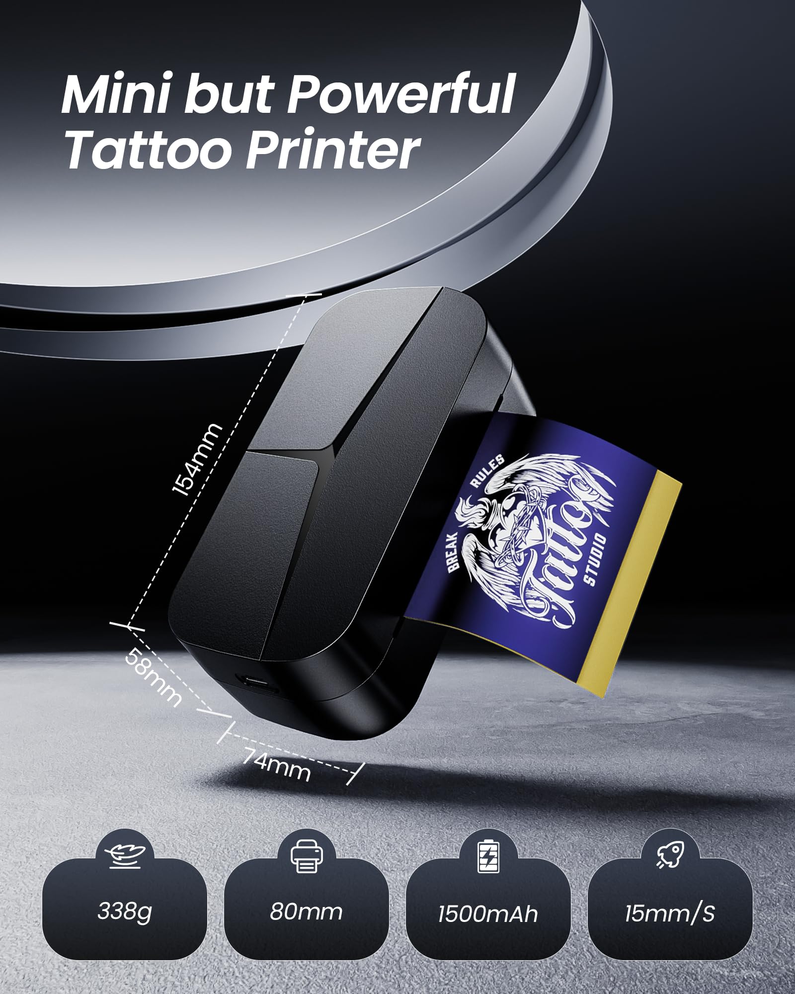 TATTMUSE TP32 with 30 transfer papers for immediate use