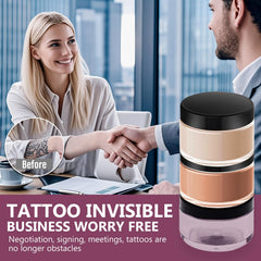 Tattoo Cover Up Cream color matching swatches explain natural blend options.