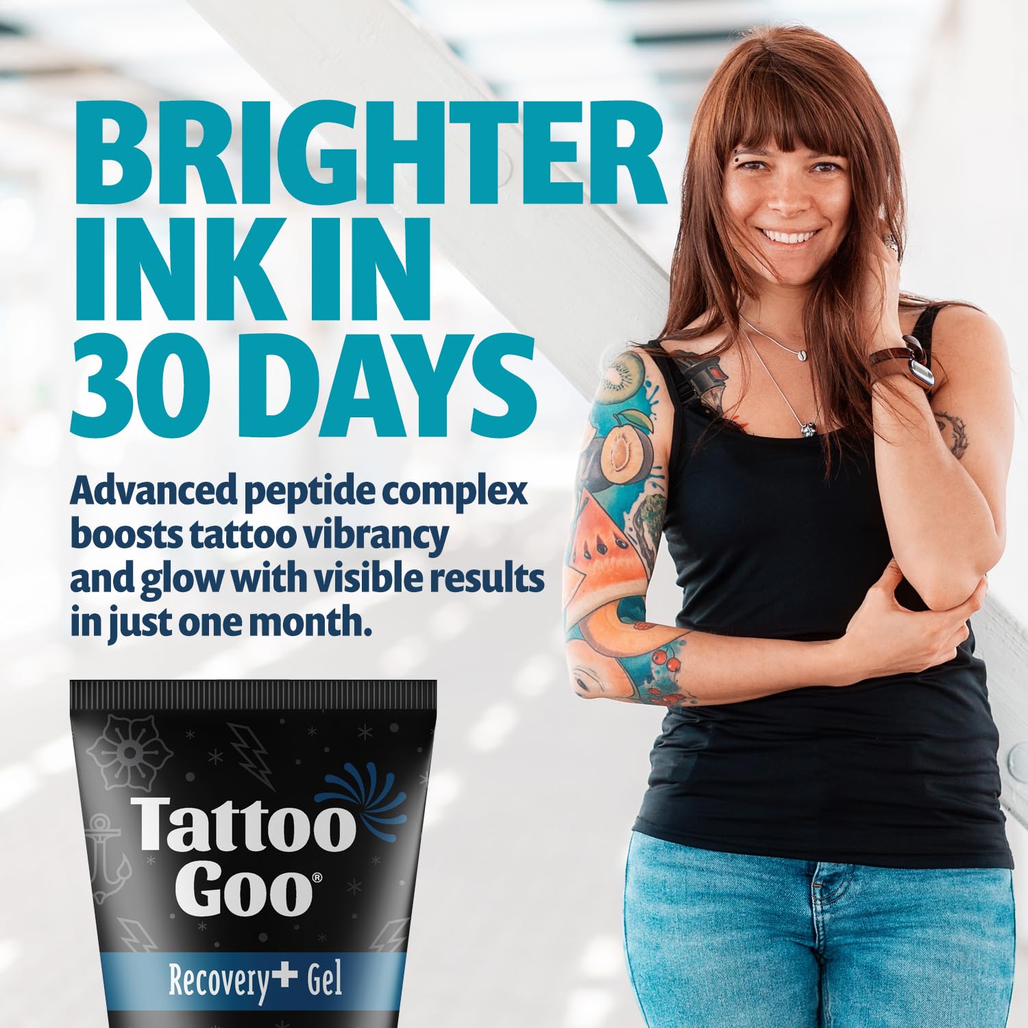 Texture swirl of Tattoo Goo Recovery Gel highlighting smooth consistency