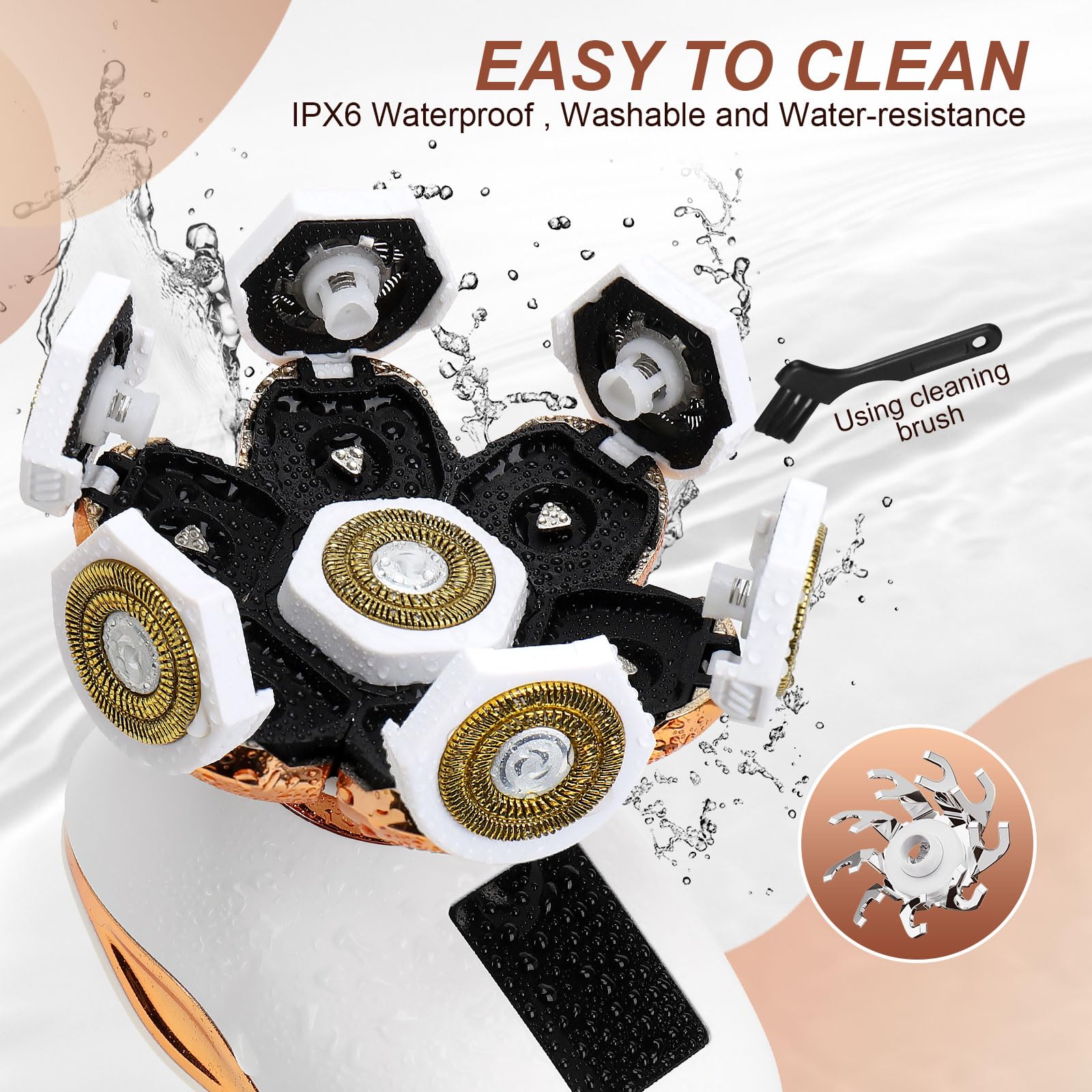 TAYAYO 2-in-1 razor for dry shaving delivers quick touch-ups and smooth results