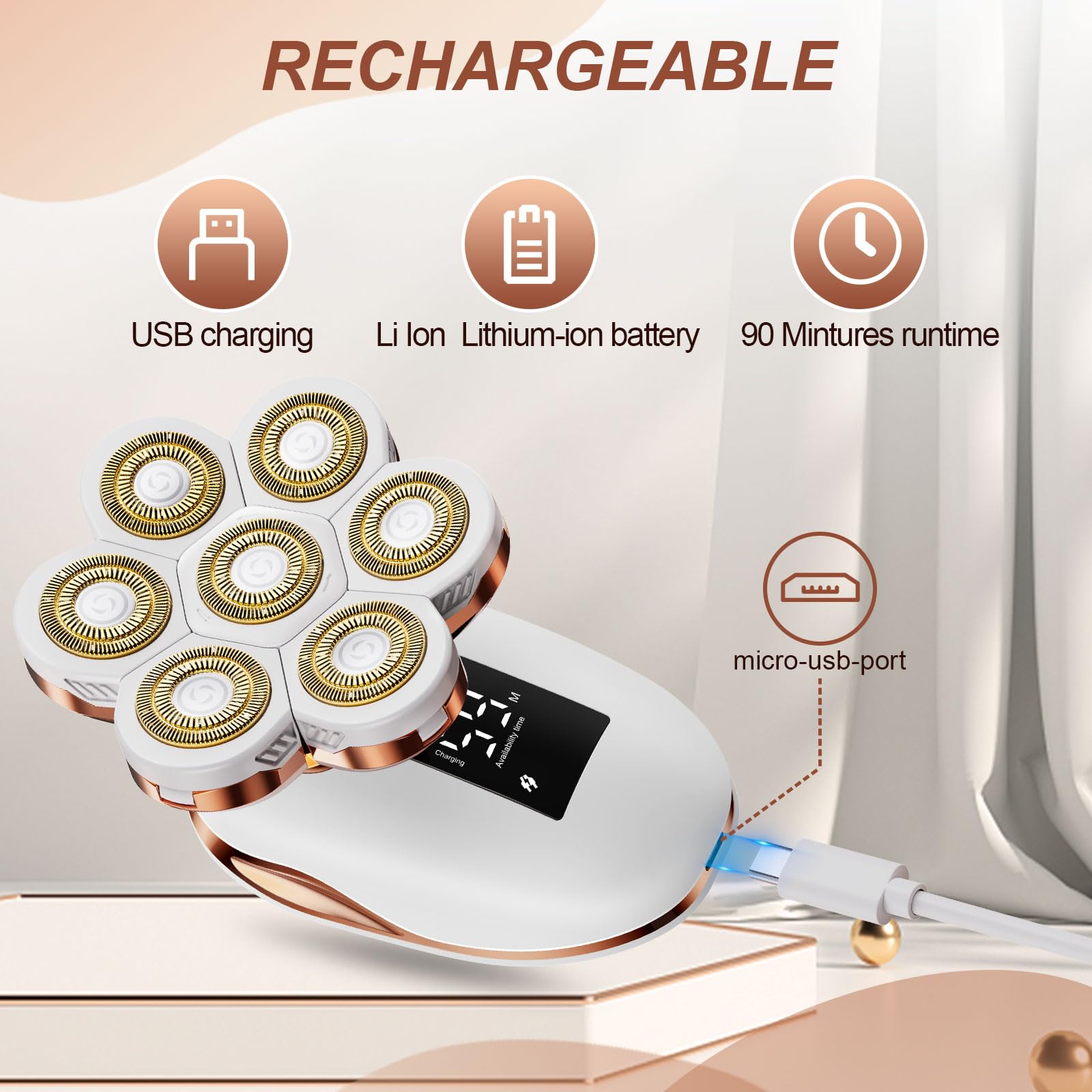 TAYAYO 2-in-1 water-resistant design enables shower-safe grooming