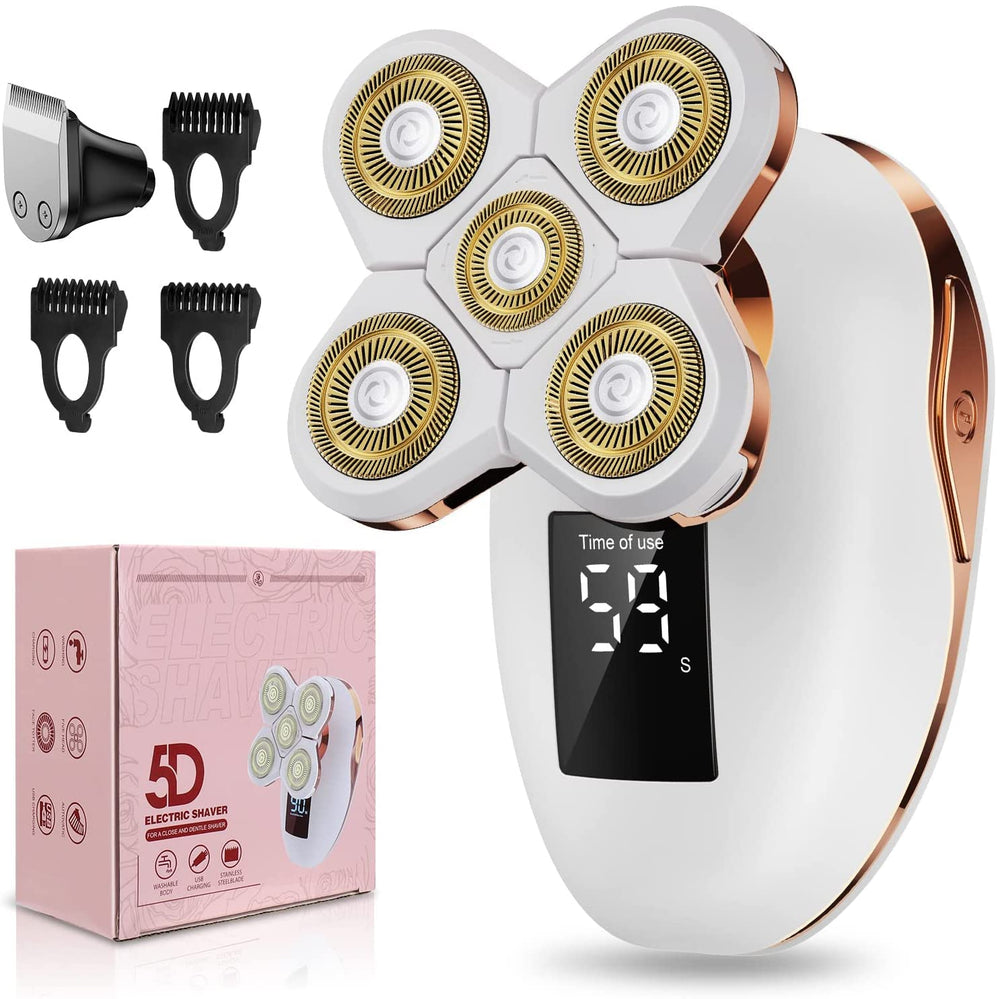 TAYAYO 2-in-1 razor with 5D floating heads glides smoothly on curves.