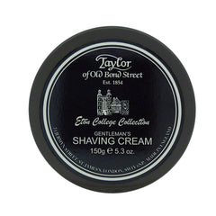 Taylor of Old Bond Street Eton College shaving cream jar front view for a premium shave