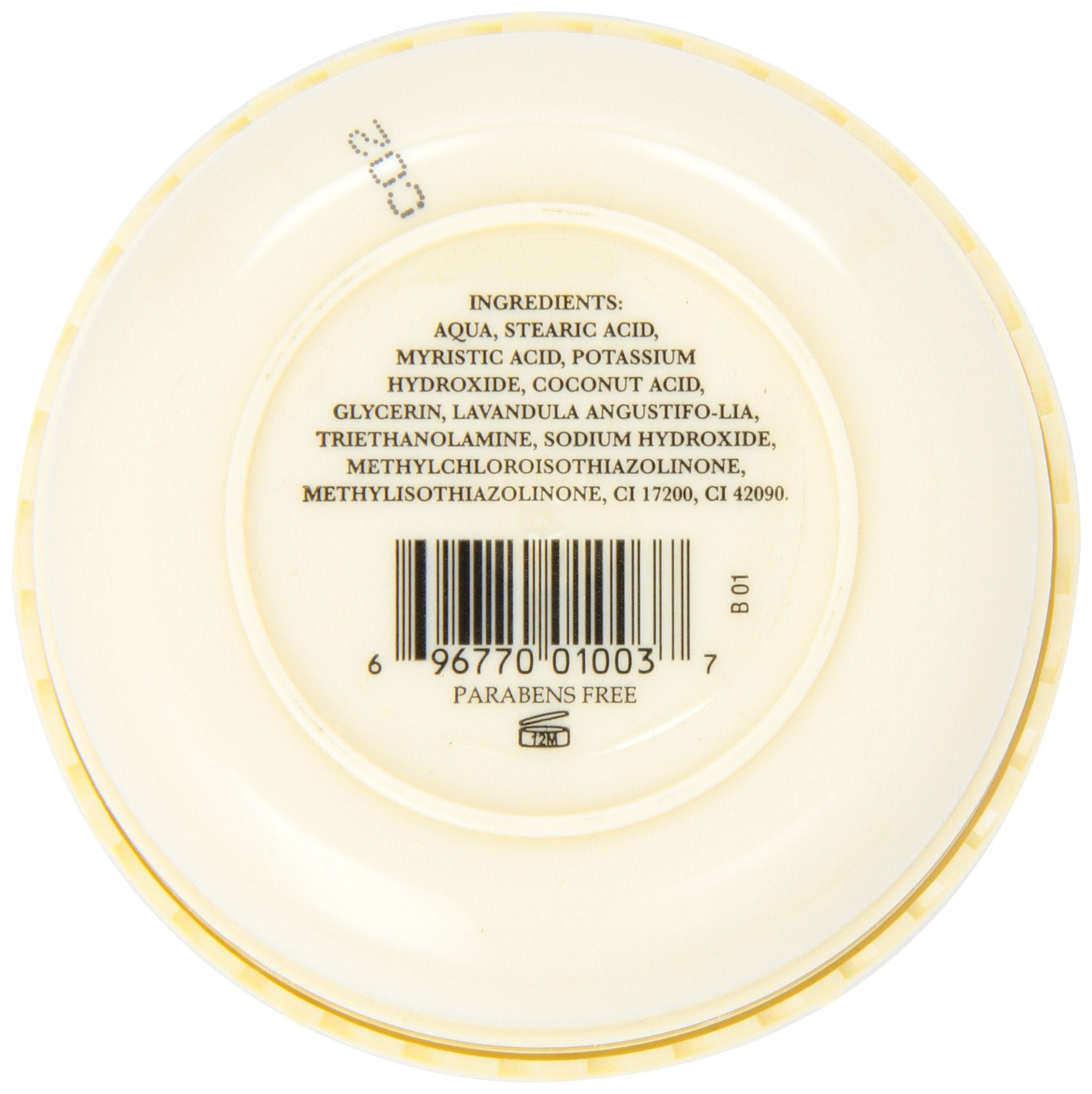 Taylor of Old Bond Street Lavender Shaving Cream lather close-up showing creamy texture