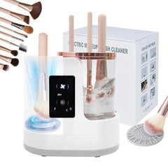 tayuzo electric makeup brush cleaner front view shows compact design for fast, hygienic brush care.