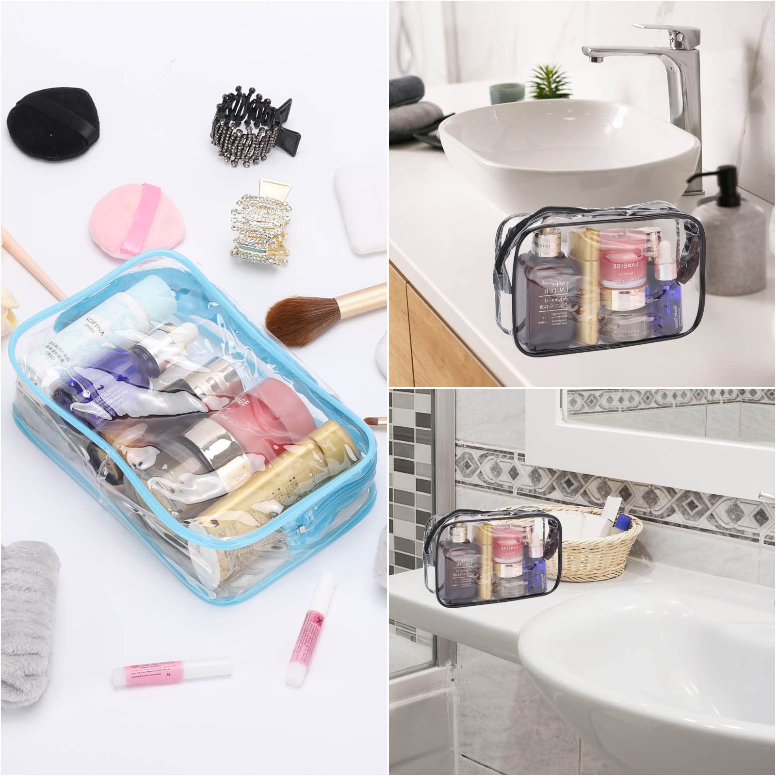 Set de 7 bolsas Tbestmax para baño y gimnasio coloridas.