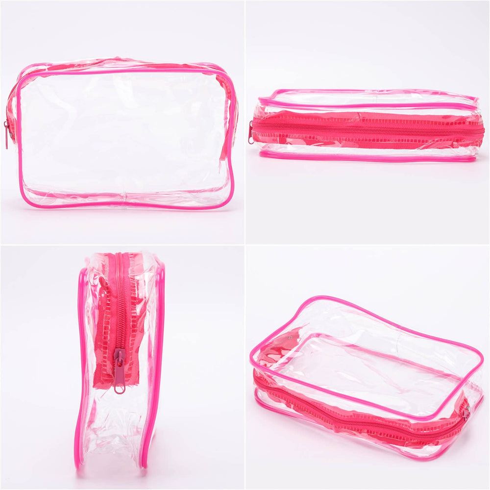 Tbestmax clear cosmetic bag packaging highlights a 10-piece set.