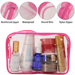 Tbestmax clear cosmetic bag zipper detail highlighting smooth, user-friendly closure.