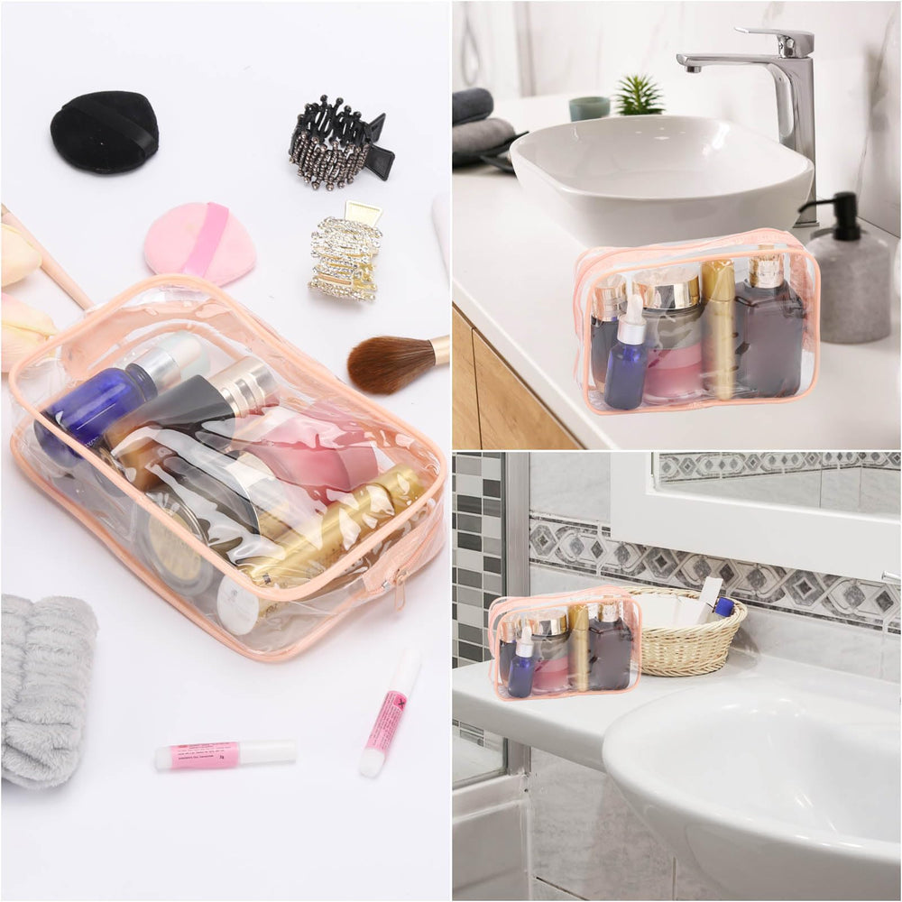 Tbestmax compact makeup bag daily use for gym or bathroom